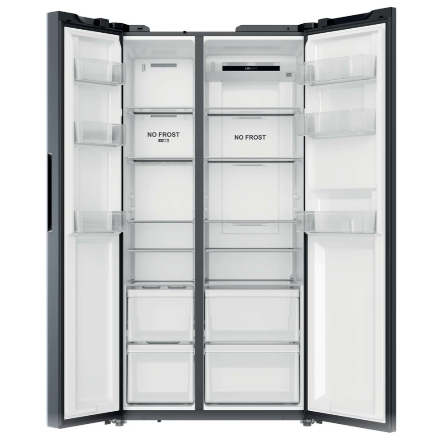 Candy CNSQ2T918EX Total No Frost side by side hűtőszekrény, Wifi, 331/192L, 90.8x64.7x177.5 cm, inox szín