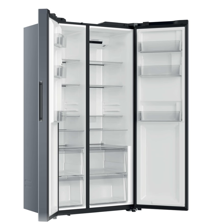 Candy CNSQ2T918EX Total No Frost side by side hűtőszekrény, Wifi, 331/192L, 90.8x64.7x177.5 cm, inox szín