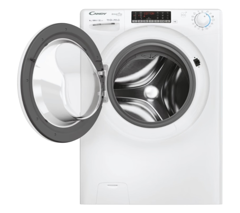 Candy CSO286TWM6/1-S elöltöltős mosógép, 8 kg, inverter, Wifi, 60x54x85 cm