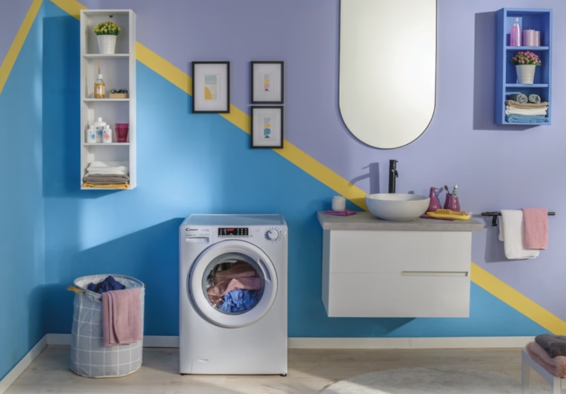 Candy CSO286TWM6/1-S elöltöltős mosógép, 8 kg, inverter, Wifi, 60x54x85 cm
