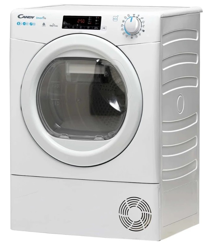 Candy CSOE H8A2TEX-S hőszivattyús szárítógép, 8 kg, Wifi, 59.6x60.7x85 cm