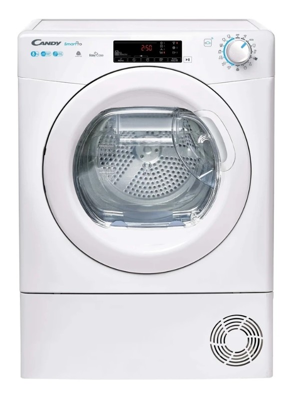 Candy CSOE H8A2TEX-S hőszivattyús szárítógép, 8 kg, Wifi, 59.6x60.7x85 cm