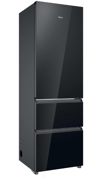 Haier CST9619DNGBW Full No Frost beépíthető alulfagyasztós kombinált hűtőszekrény, 247/137L, Wifi, 59.5x60x190.6 cm, fekete szín