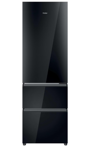 Haier CST9619DNGBW Full No Frost beépíthető alulfagyasztós kombinált hűtőszekrény, 247/137L, Wifi, 59.5x60x190.6 cm, fekete szín