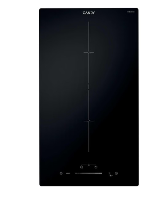 Candy CTP32SCBB beépíthető dominó indukciós kerámialap, 29x52x5.8 cm, fekete szín 