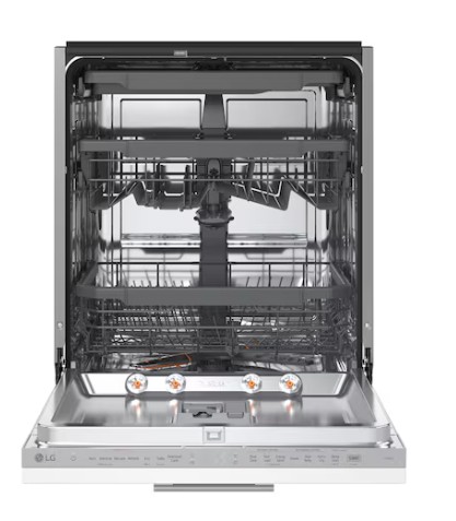 LG DB375TXS teljesen beépíthető mosogatógép, 14 teríték, inverter motor, 3 kosár, Wifi, automatikus ajtónyitás, 59.8x55.4x81.5 cm