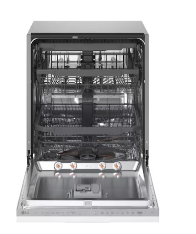 LG DB375TXS teljesen beépíthető mosogatógép, 14 teríték, inverter motor, 3 kosár, Wifi, automatikus ajtónyitás, 59.8x55.4x81.5 cm