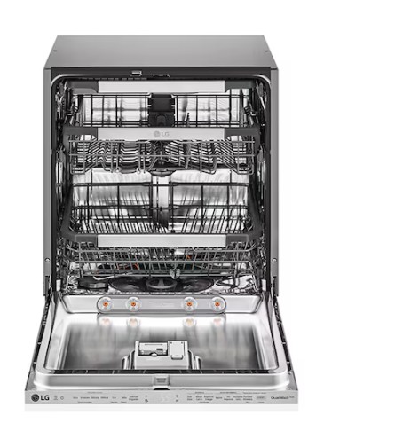 LG DB425TXS beépíthető mosogatógép, 14 teríték, inverter motor, 3 kosár, automatikus ajtónyitás, Wifi, 59.8x55.4x81.5 cm
