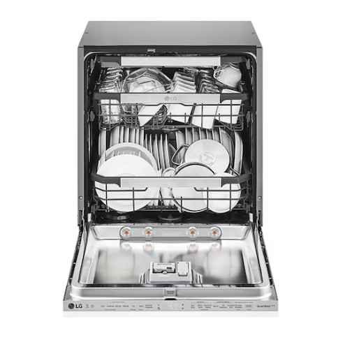 LG DB425TXS beépíthető mosogatógép, 14 teríték, inverter motor, 3 kosár, automatikus ajtónyitás, Wifi, 59.8x55.4x81.5 cm