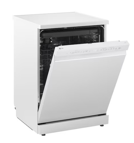 LG DF273FWS mosogatógép, 14 teríték, inverter motor, Wifi, automatikus ajtónyitás, 3 kosár, 60x60x85 cm