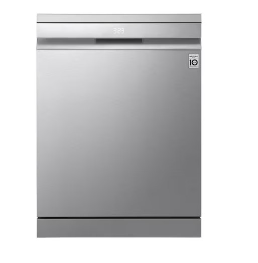 LG DF587HVS mosogatógép, 14 teríték, 3 kosár, automatikus ajtónyitás, Wifi, inverter motor, 60x60x85 cm, hamvas ezüst szín 