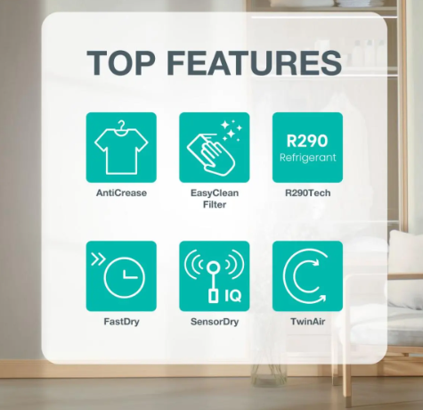 Gorenje DG2P7D hőszivattyús szárítógép, 7 kg, 59.5x51x84.5 cm