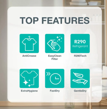 Gorenje DG2P7E hőszivattyús szárítógép, 7 kg, 59.5x51x84.5 cm