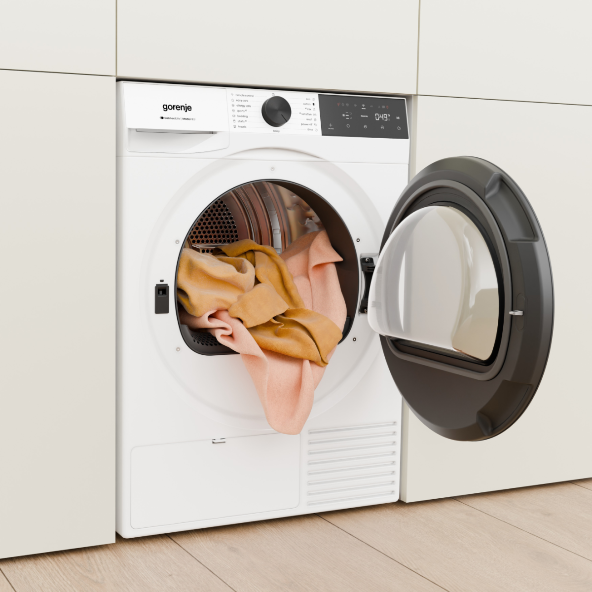 Gorenje DG41DP hőszivattyús szárítógép, 10 kg, Wifi, inverter motor, 60x62.5x85 cm