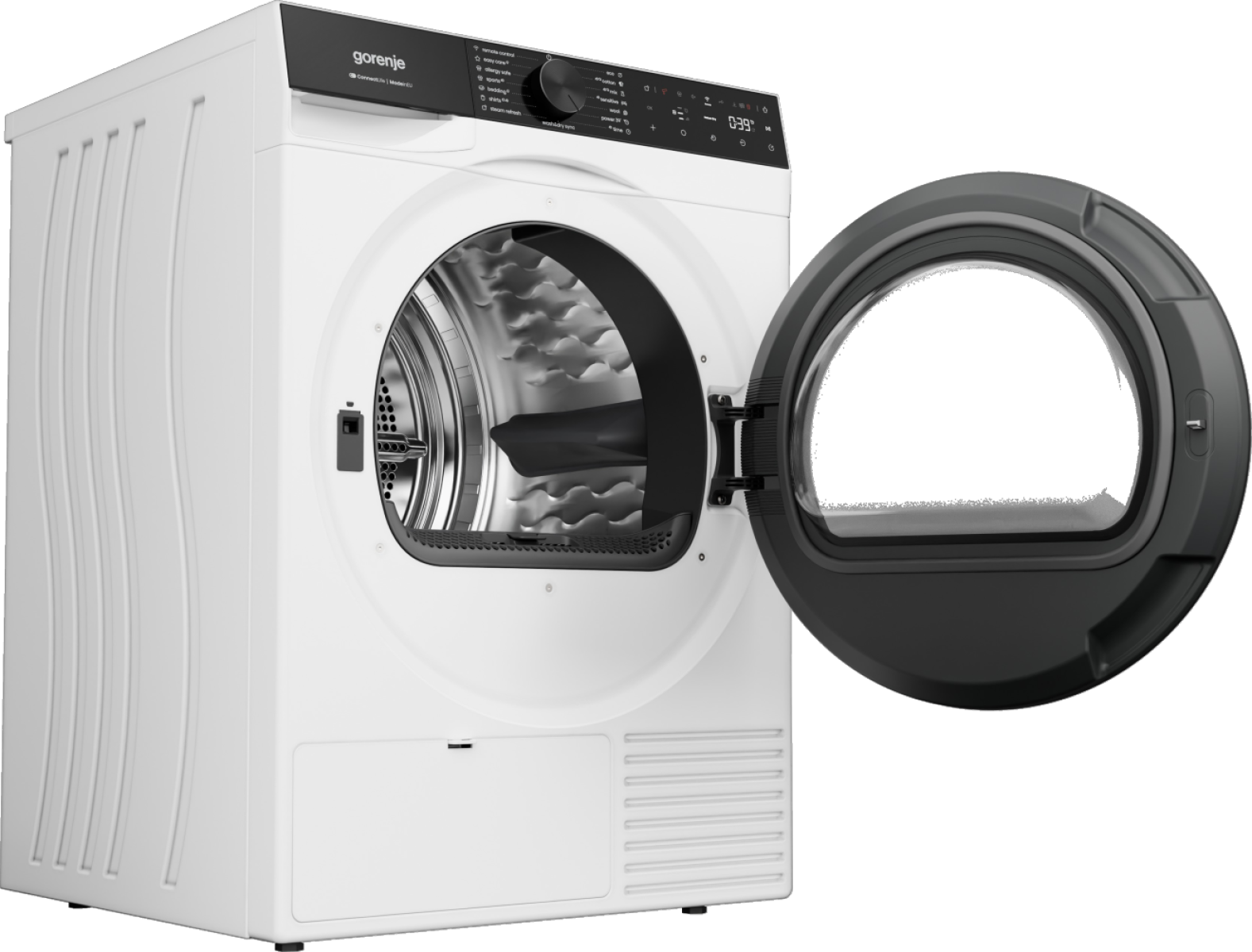 Gorenje DG69CPS hőszivattyús szárítógép, 9 kg, Wifi, gőz, inverter motor, 60x62.5x85 cm