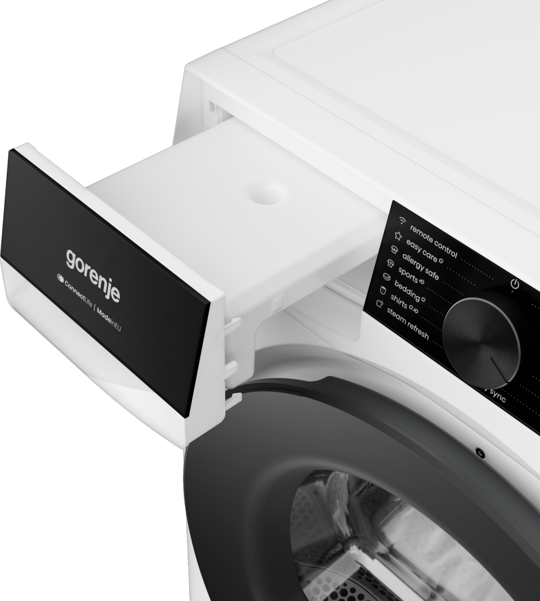 Gorenje DG69CPS hőszivattyús szárítógép, 9 kg, Wifi, gőz, inverter motor, 60x62.5x85 cm