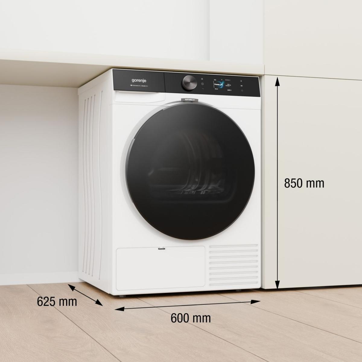 Gorenje DG81DP hőszivattyús szárítógép, 10 kg, Wifi, inverter motor, 60x62.5x85 cm