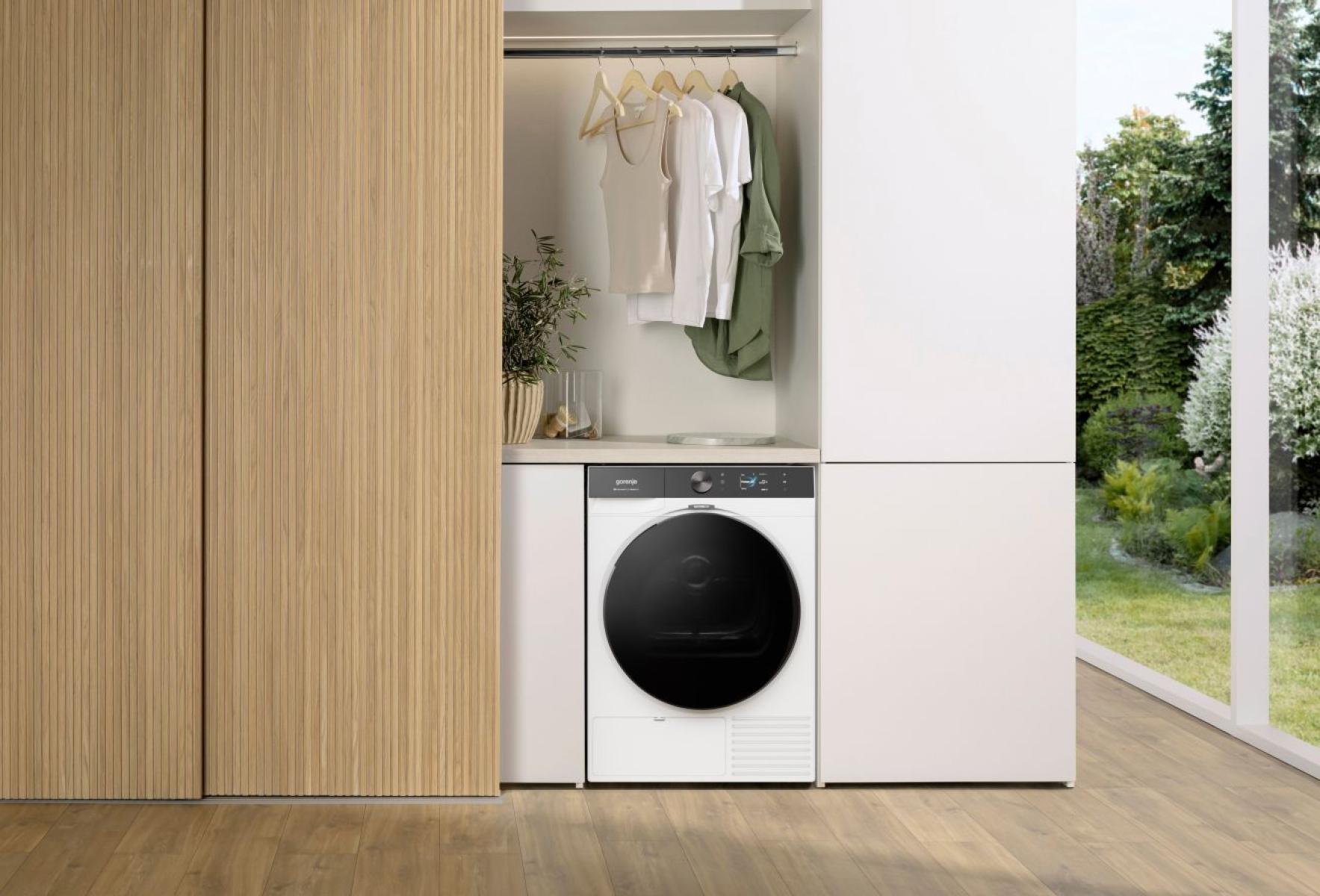 Gorenje DG89CPS hőszivattyús szárítógép, 9 kg, Wifi, gőz, inverter motor, 60x62.5x85 cm