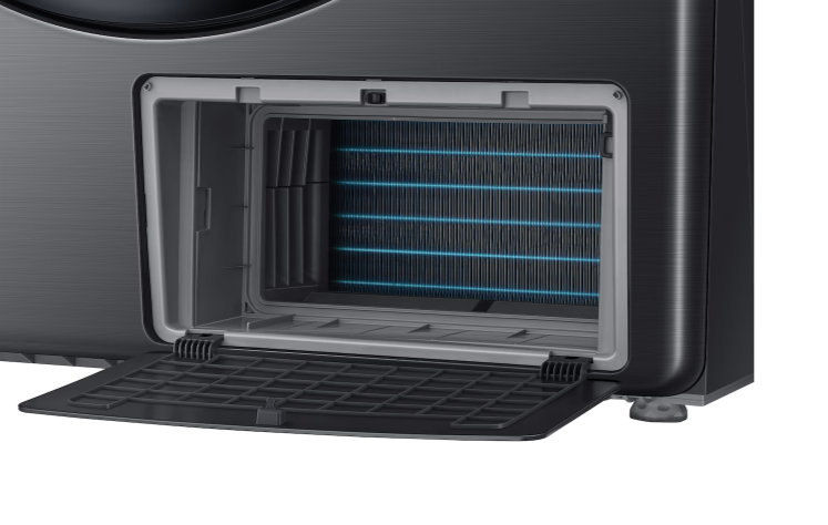 Samsung DV16DG8600BVU4 hőszivattyús szárítógép, 16 kg, inverter motor, 68.6x84.4x98.4 cm, fekete szín 