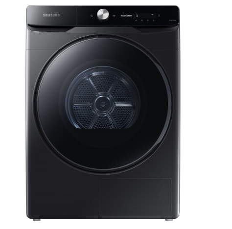 Samsung DV16DG8600BVU4 hőszivattyús szárítógép, 16 kg, inverter motor, 68.6x84.4x98.4 cm, fekete szín 