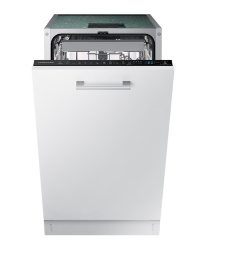 Samsung DW50DG450B00LE teljesen beépíthető mosogatógép, 10 teríték, 3 kosár, automatikus ajtónyitás, 45x55x82 cm