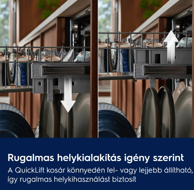 Electrolux E52LC200S teljesen beépíthető mosogatógép, 14 teríték, 3 kosár, automatikus ajtónyitás, inverter motor, 59.6x55x81.8 cm