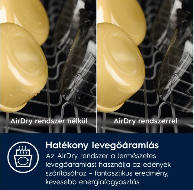 Electrolux EEA23200L teljesen beépíthető keskeny mosogatógép, 10 teríték, 3 kosár, automatikus ajtónyitás, inverter motor, 44.6x55x81.8 cm