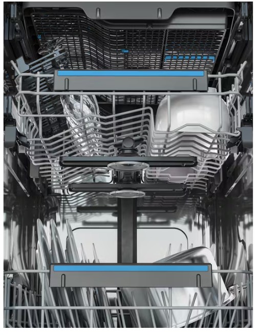 Electrolux EEA23200L teljesen beépíthető keskeny mosogatógép, 10 teríték, 3 kosár, automatikus ajtónyitás, inverter motor, 44.6x55x81.8 cm