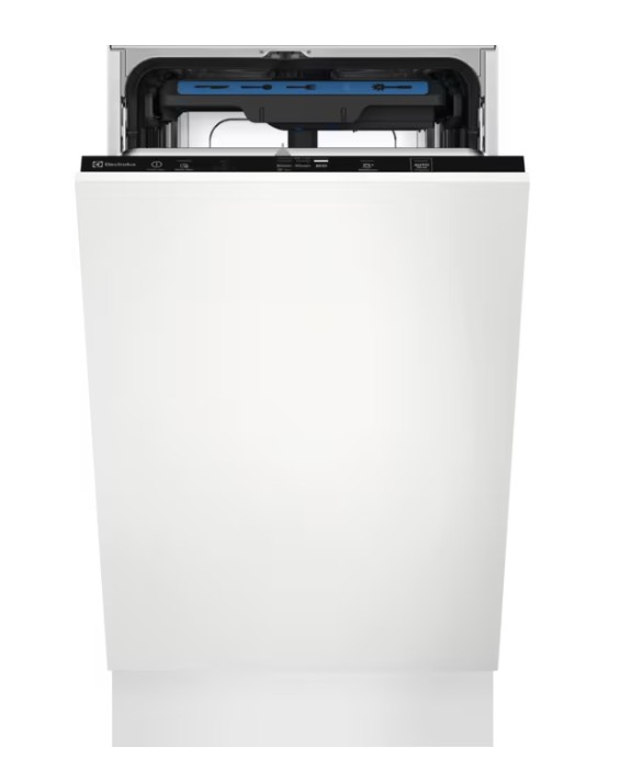 Electrolux EEA23200L teljesen beépíthető keskeny mosogatógép, 10 teríték, 3 kosár, automatikus ajtónyitás, inverter motor, 44.6x55x81.8 cm