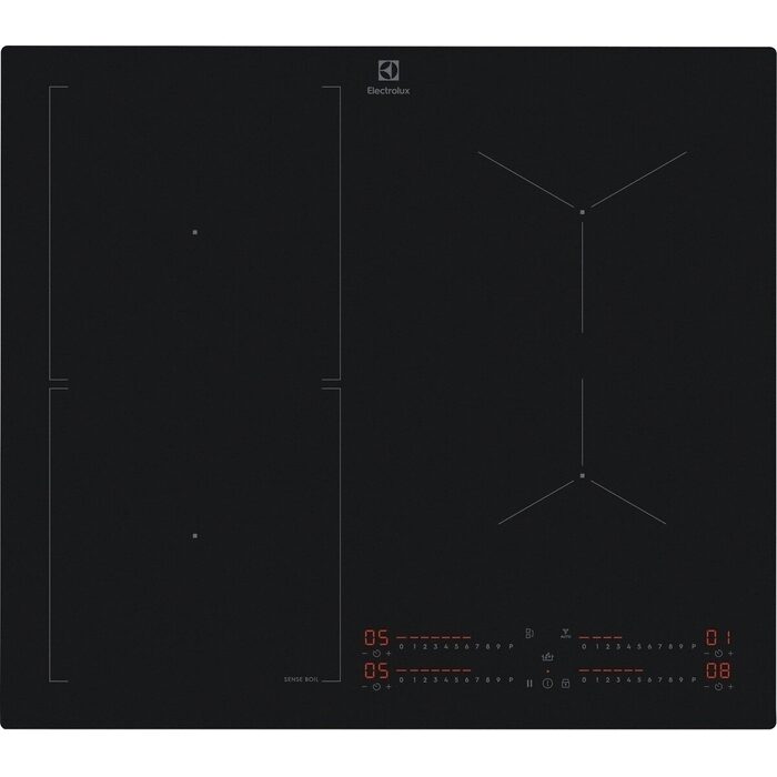 Electrolux EIS62453IT beépíthető indukciós kerámialap, 58x51x4.4 cm, fekete szín 