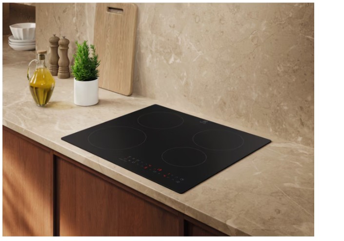 Electrolux EIT60433CT beépíthető indukciós kerámialap, 59x52x4.4 cm, matt fekete szín 