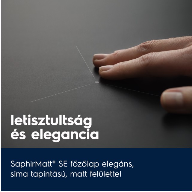 Electrolux EIT60433CT beépíthető indukciós kerámialap, 59x52x4.4 cm, matt fekete szín 