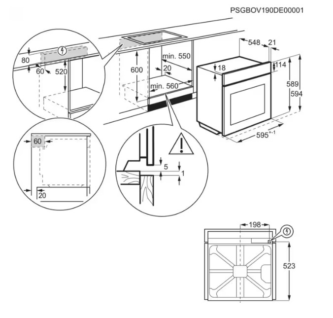 Electrolux EOE8P39WV beépíthető sütő, 72L, Wifi, pirolitikus tisztítás, 59.6x56.9x59.4 cm, fehér szín