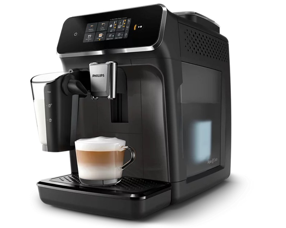 Philips EP2334/10 Series 2300 automata kávéfőző, 1500W, 1.8L, fekete és fényes kasmírszürke szín 
