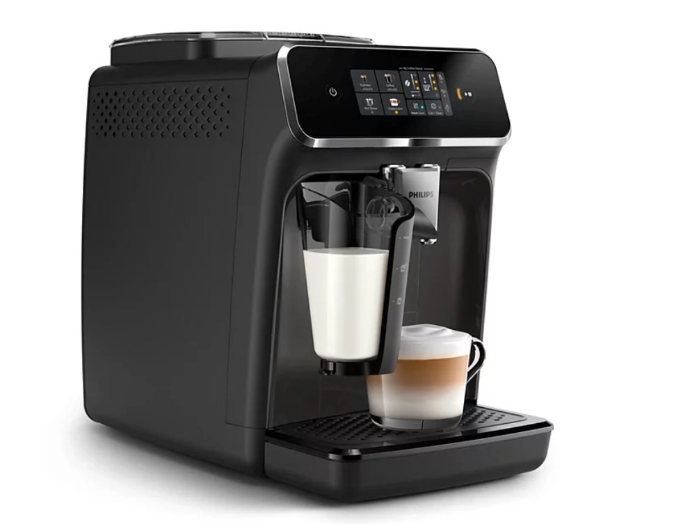 Philips EP2334/10 Series 2300 automata kávéfőző, 1500W, 1.8L, fekete és fényes kasmírszürke szín 