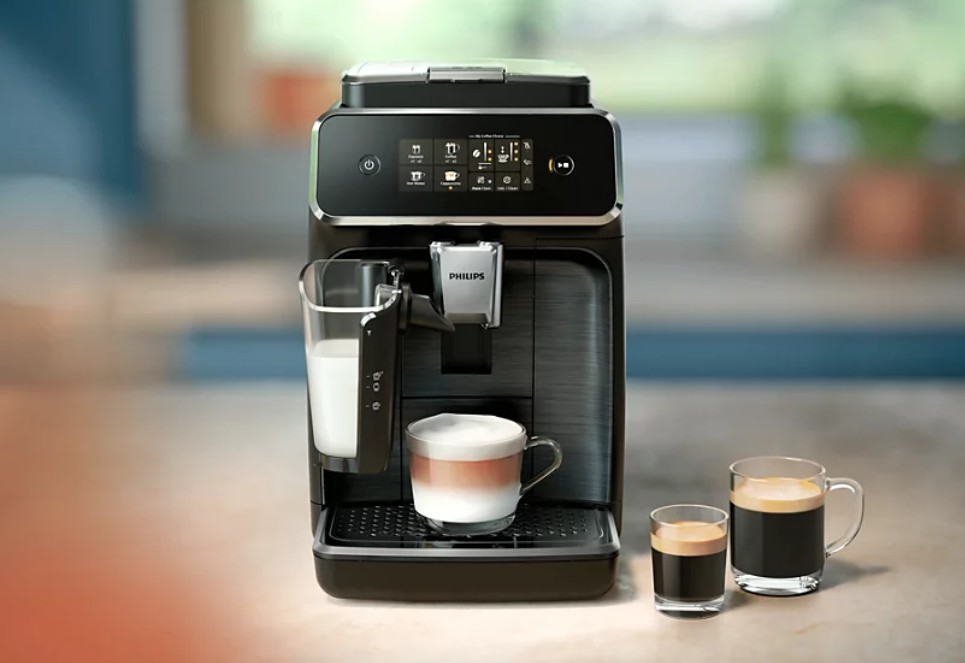 Philips EP2334/10 Series 2300 automata kávéfőző, 1500W, 1.8L, fekete és fényes kasmírszürke szín 
