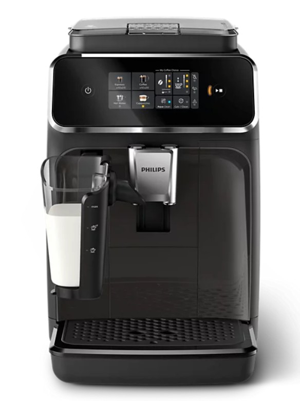 Philips EP2334/10 Series 2300 automata kávéfőző, 1500W, 1.8L, fekete és fényes kasmírszürke szín 