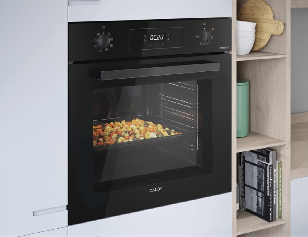 Candy FIDC X605/CA beépíthető sütő, 70L, 59.5x56.8x59.5 cm, fekete szín 