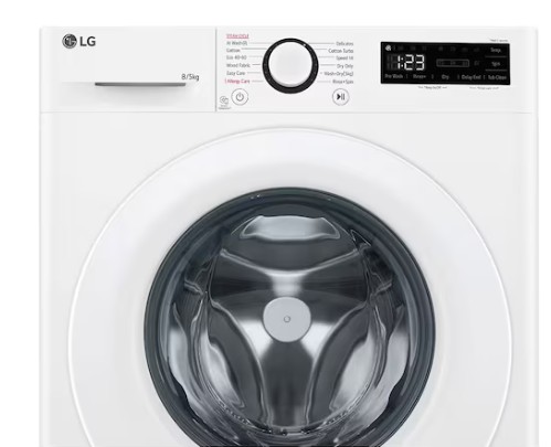 LG F2DR508SWW mosó-szárítógép, 8/5 kg, inverter motor, 60x47.5x85 cm