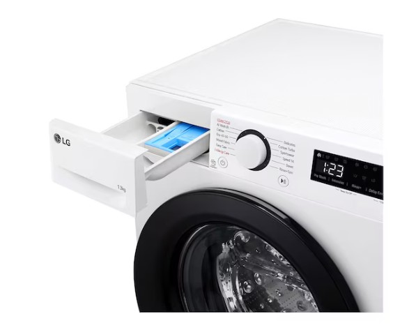 LG F4WR513SBW elöltöltős mosógép, 13 kg, gőz, inverter motor, 60x62x85 cm