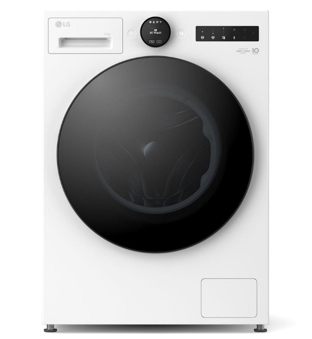 LG F4X7011TWB elöltöltős mosógép, 11 kg, inverter motor, Wifi, gőz, 60x56.5x85 cm