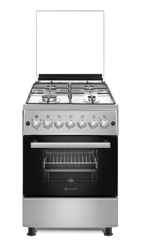Novacook F6B40EF INX kombinált tűzhely,inox,56L, 57x58x87 cm 