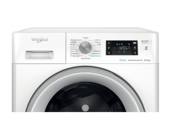 Whirlpool FFWDB 964489 SV EE mosó-szárítógép, 9/6 kg, inverter motor, 59.5x54x85 cm