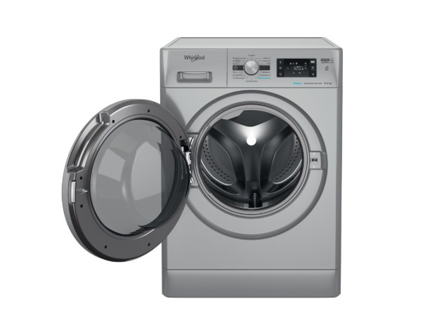 Whirlpool FFWDB964489SBSVEE mosó-szárítógép, 9/6 kg, gőz, inverter motor, 59.5x54x85 cm, ezüst szín