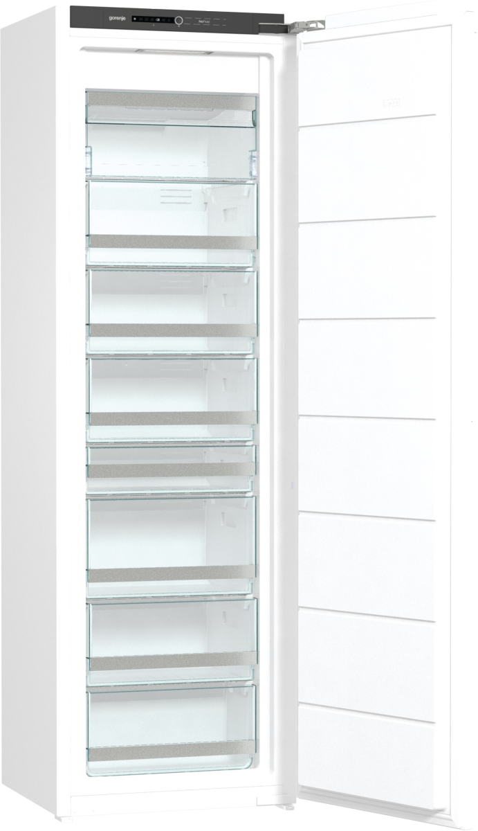 Gorenje FNI5182A1 beépíthető fagyasztószekrény, No Frost, 212L, inverteres kompresszor, 54x54.5x177.2 cm