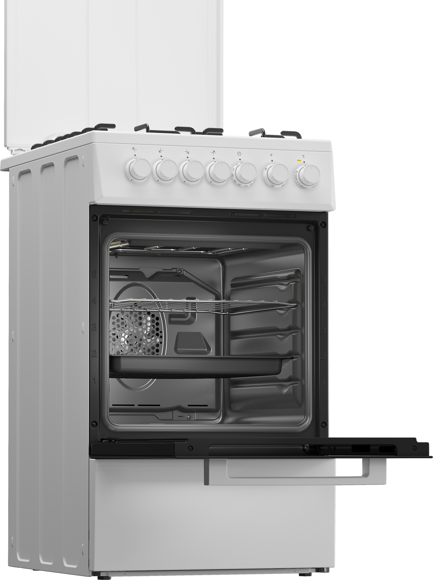 Beko FSE52120DWO HU kombinált tűzhely, 55L, 50x60x85 cm