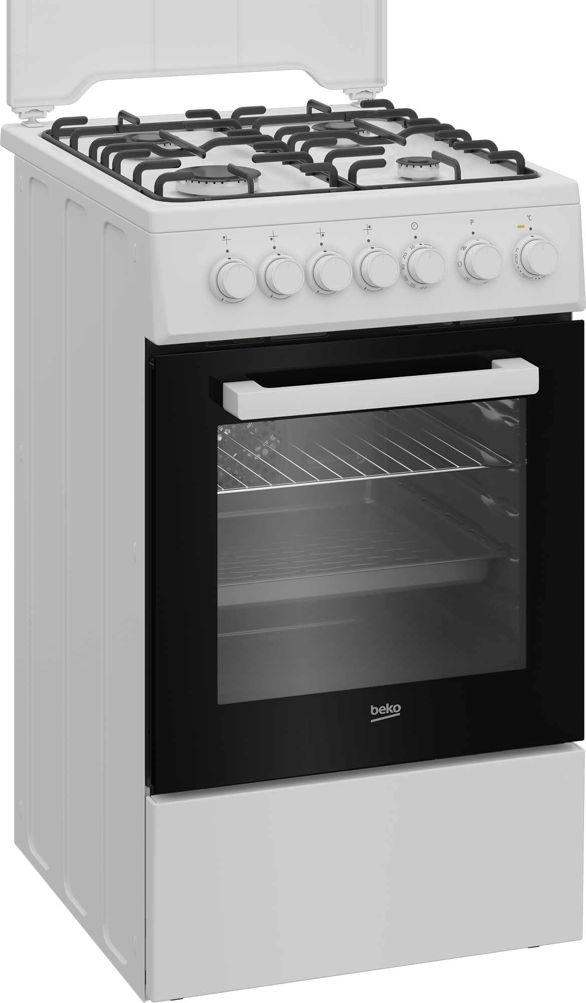 Beko FSE52120DWO HU kombinált tűzhely, 55L, 50x60x85 cm