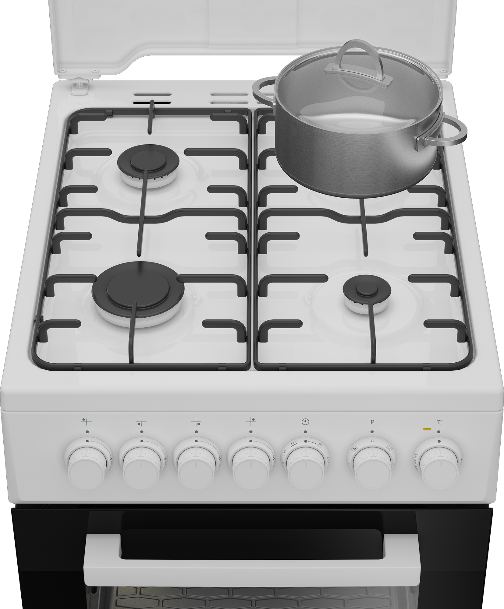 Beko FSE52120DWO HU kombinált tűzhely, 55L, 50x60x85 cm