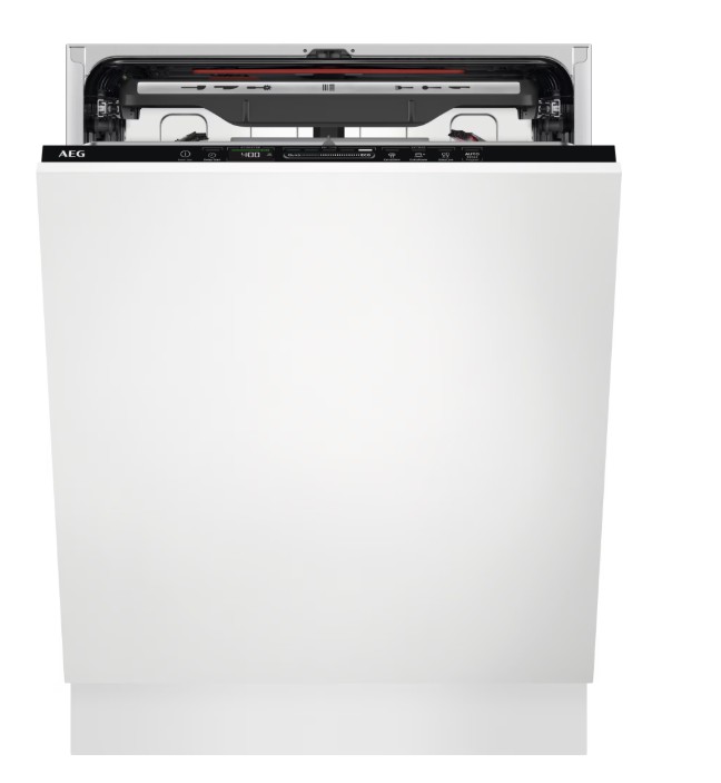 AEG FSE74707P teljesen beépíthető mosogatógép, 15 teríték, inverter motor, 3 kosár, 59.6x55x81.8 cm