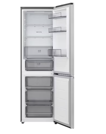 LG GBBSJ11DPY alulfagyasztós kombinált hűtőszekrény, 220/113L, Wifi, 59.7x67.4x186 cm, hamvas matt ezüst szín